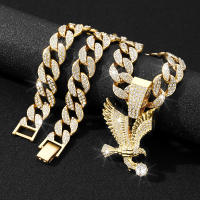 Collar De Punta De Águila Europeo Y Americano Para Hombres Y Mujeres Joyería Versátil De Cadenas De Colgante Animal Estilo Hip Hop/Rock - details 12