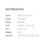 14-piece Ultra Soft Makeup Egg Air Cushion Powder Dry and Wet Powder Puff Makeup Egg Non-Latex Powder Puff - details 11