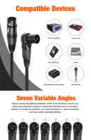 Nephy Cable de Audio XLR Angular Izquierdo de Alta Calidad Extensor de Micrófono Balanceado 3-Pin - details 2