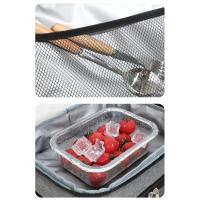 Bolsa de almuerzo multifuncional de doble capa para mujeres y hombres, fiambrera de Picnic de viaje de gran capacidad con correa para el hombro - details 10
