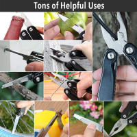 Cuchillo Plegable Portátil de Acero Inoxidable Multiherramienta de 15 Herramientas para Supervivencia al Aire Libre Corta Cables, Alicates, Sierra de Plegado - details 7