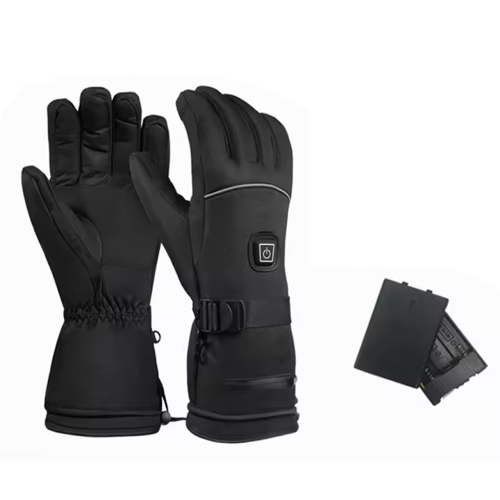 Guantes calefactables eléctricos con batería para invierno cálidos guantes calefactores para motocicleta  impermeables con pantalla táctil calentador de manos para ciclismo y esquí - 1