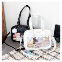 Bolso de bebé transparente suave para niña estudiante, bolso de hombro pequeño, bolso cuadrado, bolso de mensajero bidimensional - details 47