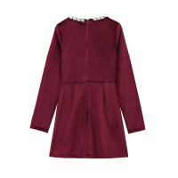 Elegante Vestido de Terciopelo con Cuello Cuadrado y Manga Larga Vestido de Fiesta de Cintura Alta para Mujeres Vestido de Noche con Cuentas - details 9