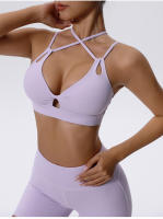 Conjunto de Yoga Transpirable para Mujeres Top Corto con Shorts y Leggings de Cintura Alta - details 4