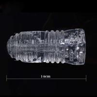 Juguete sexual vaginal transparente de 13cm para hombres 18 Plus masturbador masculino vagina realista ejercitador de agrandamiento de vagina Real erótico - details 11