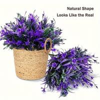 Flores Artificiales Vibrantes y Moradas 6pcs Protección UV Vegetación Falsa Realista para Decoración Interior y Exterior Ideal para Colgar en Cajas de Ventana, Jardín y Detalles de Boda - details 2