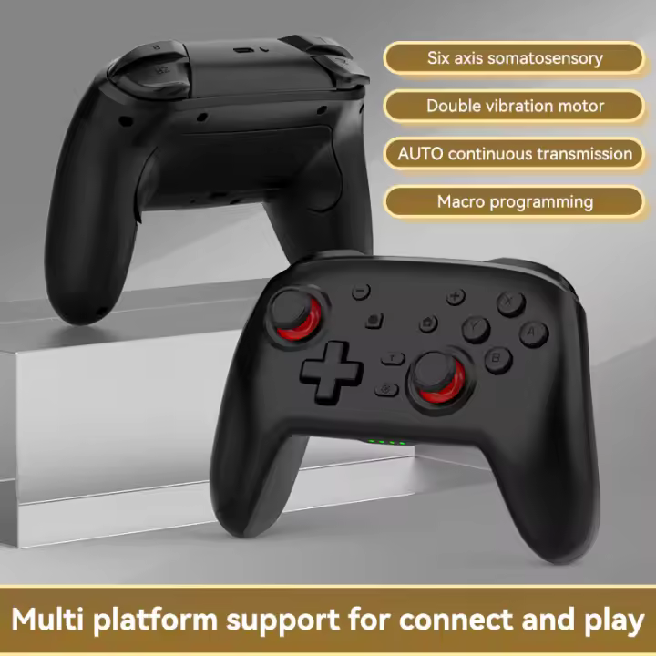 Mando inalámbrico para PS4/P33/Aplicación a Switch Pro/V3 Android/PC/MFI, Mando de múltiples plataformas, Bluetooth 2,4G - 1