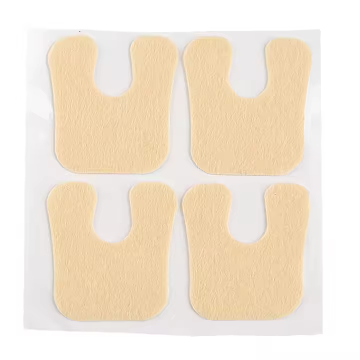 Plantillas de Calos de Piel Autoadhesivas en Forma de U 8Pcs Reducción del Dolor de Talón - 1