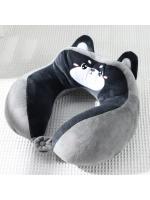 Almohada de Veludo de Cristal de Algodón PP Bordada en Forma de U Ideal para Durmir en Coche o Oficina - details 13