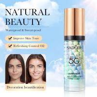 SADOER Crema de base de maquillaje de tres colores que ilumina el tono de la piel e hidrata la base protector solar SPF 50PA +++ - details 0