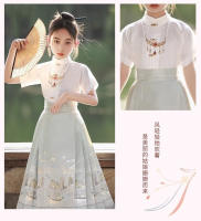 Falda de caballo de alta gama para niñas, Hanfu mejorado Ming mad, ropa fina y antigua para niños, estilo Tang, verano - details 11