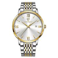 Reloj de hombre delgado impermeable moda reloj de cuarzo - details 0