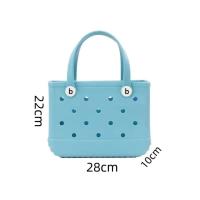 EVASTORE gran Capacidad Boggs Bolso de playa Verano EVA cesta de playa Mujeres Picnic Tote Bolsas Agujeros Impermeable Bolso Bolsa de Compras 240515 - details 8