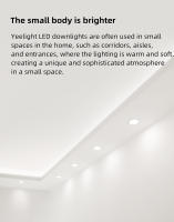 Yeelight LED Downlight Blanco cálido/luz amarilla cálida Downlight 220V Fácil de instalar 5W Ahorro de energía 400 lúmenes - details 1