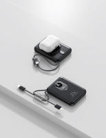 Banco de gran capacidad de carga súper rápida de 22,5 W con cable incorporado, regalo de energía móvil magnético ligero y portátil - details 5
