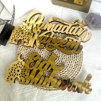 Adorno acrílico de Ramadán, decoraciones Eid al-fitr, Luna, estrella, Castillo, artesanías con forma de Castillo, decoración festiva islámica musulmana, regalo de fiesta, 2025 - details 5