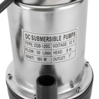 Bomba de sumidero séptico de drenaje de aguas residuales, sumergible, de alto rendimiento, para jardín, 160w, 12v - details 2