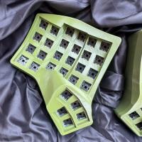 Kit de teclado personalizado inalámbrico/Bluetooth con teclas intercambiables MX, teclado separado MK2 Charybdis con ratón óptico integrado - details 7