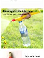 Bomba de aire Manual de alta presión, pulverizador ajustable, botella de bebida, cabezal de pulverización, boquilla Garde, selección aleatoria, azul y rojo - details 3