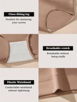 4 Paquetes de Bragas de Mujer sin Costuras de Punto Elegante - Color Sólido, Cintura Media, 95% Algodón, 5% Elastano, Perfectas para Deportes y Uso Diario - details 5