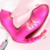 Vibrador de succión 3 en 1 para mujer, succionador vibratorio de 7 modos, estimulador Anal y vaginal de clítoris, succión Oral usable, Juguetes sexuales eróticos - details 5