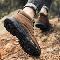 Zapatos de hombre al aire libre de terciopelo de piel de vaca de primera capa de cuero mate de alta calidad - details 17