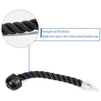 Cuerda de tracción para Fitness de un solo mango, cuerda de tracción multifuncional para tríceps, equipo de gimnasio estable para ejercicio - details 12