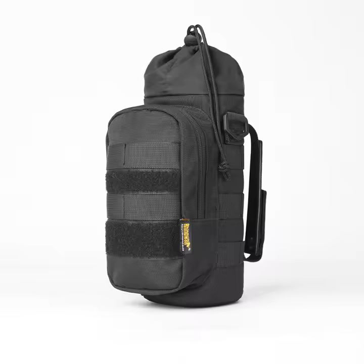 Rhinowalk-portabotellas para motocicleta, bolsa para hervidor con aislamiento de Motor, soporte para vasos de liberación rápida con sistema MOLLE en bolsa para motocicleta - 1