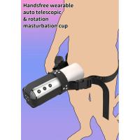 Embalaje privado Sexy automático usable masturbación copa telescópica giratoria masturbador masculino mamada vagina vibrador adultos juguetes sexuales para hombre - details 2