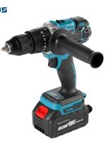 Ponbos-taladro eléctrico sin escobillas de 18V, Portabrocas de 13MM, inalámbrico, impacto, tablón de Metal, abridor de agujeros de acero de color - details 10