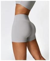 Pantalones cortos de Yoga para mujer, mallas de cintura alta de Color sólido, suaves, ajustados, deportivos, de compresión - details 16