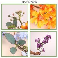 Flor Artificial de Lagerstroemia de 90cm, rama de flores de cerezo de seda elegante de plástico, flor falsa hecha a mano, decoración para balcón - details 4