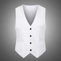 Traje casual de moda 2023 para hombre, adelgazante, con contorno suave, de un solo pecho, chaleco, al por mayor. - details 3