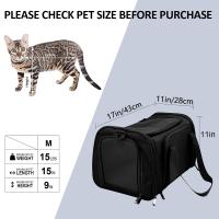 Bolsa transportadora para perros, mochila lateral suave, transportadores para mascotas y gatos, bolsas de viaje para perros, transporte aprobado por aerolínea para perros pequeños y gatos salientes - details 1