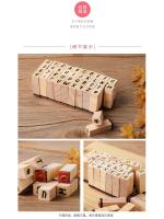 Sellos de Madera Alfanumericos Paquete de 40 con Tinta Ideal para Tarjetas de Artesanía DIY, Scrapbooking - details 2