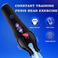 Leten masturbador para lamer la lengua masculina, mamada, orgasmo, masturbación, glande de 10 velocidades, masajeador vibratorio, entrenamiento de resistencia, Juguetes sexuales - details 3