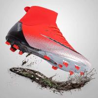 Novedades, diseñador barato, calcetines de media caña, zapatos de fútbol para hombre CR7, marca de mujer, deportes famosos - details 10