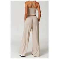 Pantalones rectos para mujer, pantalones de Yoga de cintura alta, entrenamiento para correr, mallas acampanadas, pantalones de Yoga para deportes al aire libre, pantalones atléticos - details 8