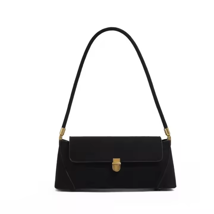 Premium sense 2024 franela bandolera de un solo hombro axila bolso Baguette de moda para mujer mochila de lujo de alta gama - 1