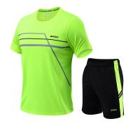 Traje de manga corta de secado rápido para hombre, ropa de fitness deportiva para correr al aire libre, LT9008 - details 2