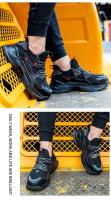 Zapatos de Satén Indestructibles para Hombres Botas de Trabajo de Acero Antideslizantes Transpirables a Prueba de Agujas Ligeras y Cómodas - details 17
