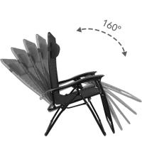 Silla Eléctrica Reclinable y Plegable Tumbona de Gravedad Cero para Piscina, Camping y Jardín - details 2