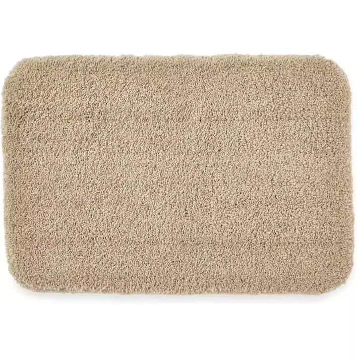 Penguin Home Alfombrilla de baño Reversible, 100% micropoliéster, Plateado, 50x80cm - 1