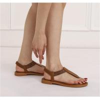 Sandalias Mezzanine para Mujer 2025 Nuevo Estilo Retro Romano con Combinación de Colores Simple - details 3