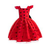 Vestido de princesa Cosplay de manga voladora de escarabajo pequeño para niñas, ropa de fiesta de cumpleaños y Halloween, disfraces de actuación de Marinette para niños - details 1