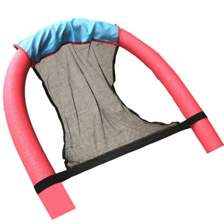 Hamaca de agua con cubierta de red, juguetes flotantes, piscina inflable, silla de natación, 85x45cm - 1