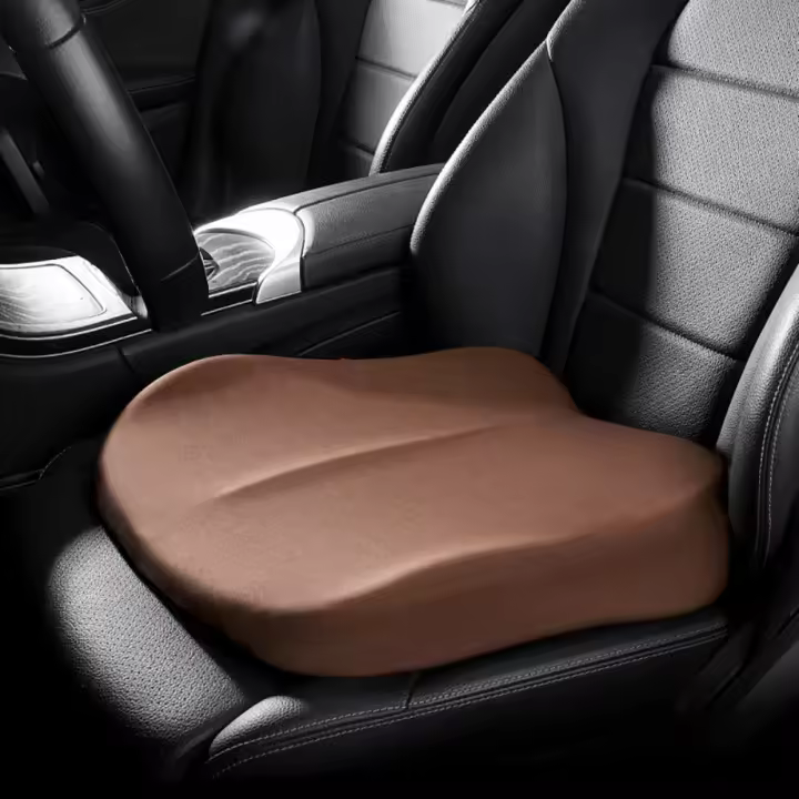Cojín de asiento elevador de coche con buen soporte, alfombrilla de asiento suave antideslizante para aumentar la altura, cómoda, alivia la fatiga, cojín para asiento de coche y oficina - 1