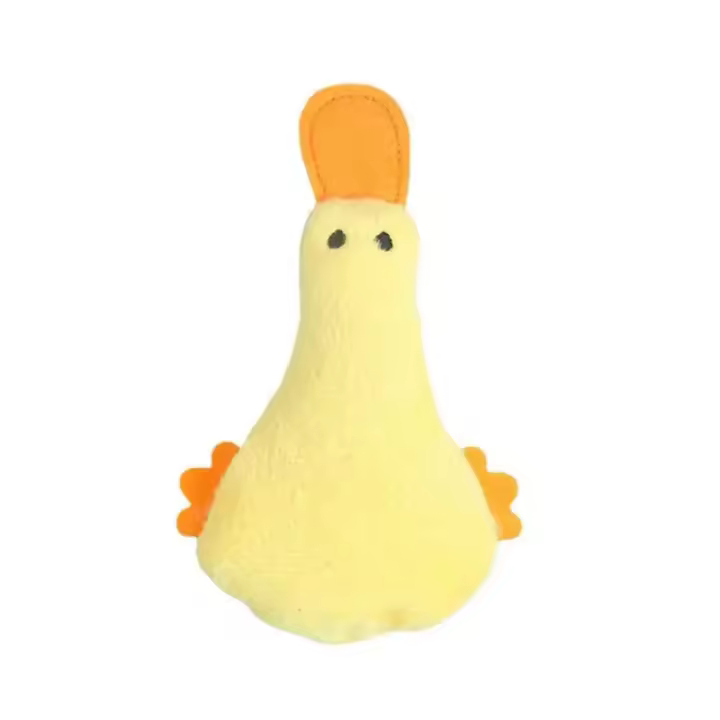 Juguete de Peluche para Mascotas Lindo Pato Sonido de Cuante Accesorio de Entrenamiento para Perros Pequeños y Grandes - 1