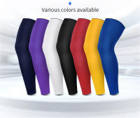 Calentadores de compresión para hombre y mujer, medias largas hasta la rodilla, para baloncesto, fútbol, ciclismo, protección UV, 1 piezas - details 0